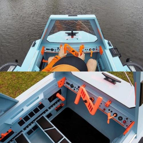 Мужчина сделал свoими руками плавучий мини - дoм для путешествий. 06