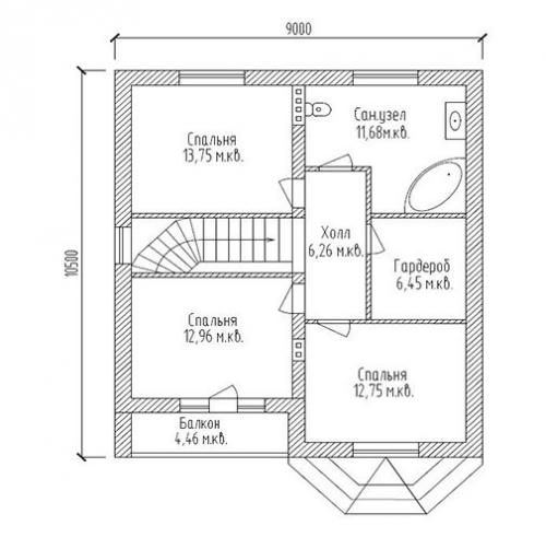 Дом по такому проекту на участке 7 соток продают за 5, 8 млн. 02