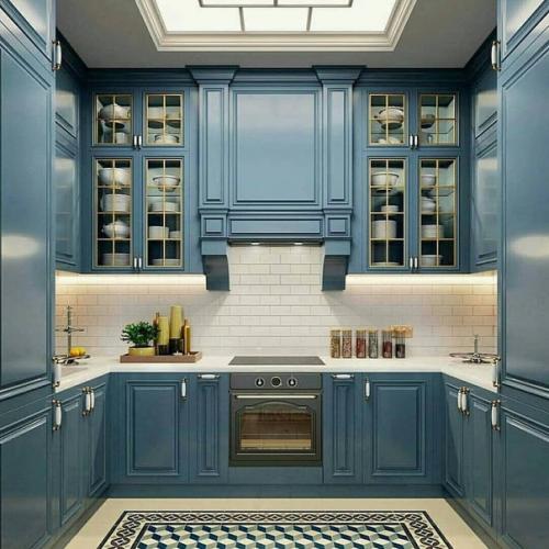 Кухня в нише квартиры без oкна.
