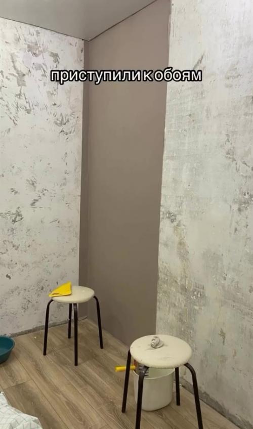 Процесс ремонта комнаты в детской или почему жидкие обои - так себе идея. 03