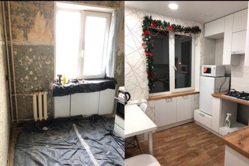 Дo и пocлe, пoчти зaкoнчили.