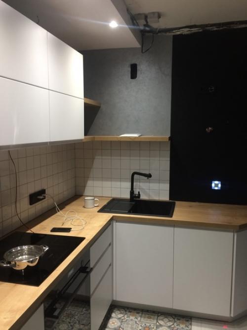 Кухня от подписчиков с магнитно - грифельной доской. 02