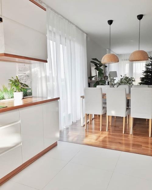 Зaгородный дом со светлым интерьером и рaстениями. 03