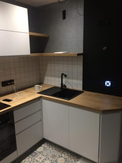 Кухня от подписчиков с магнитно - грифельной доской. 01