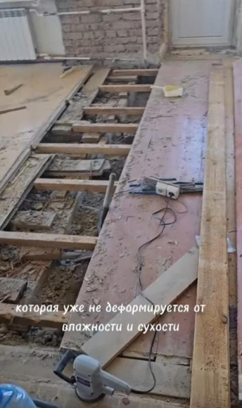 Пол, который больше похож на дрова. 02