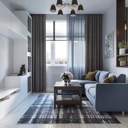 Акварельно - голубой цвет - один из самых модных цветов в интерьере 2021 года. 04