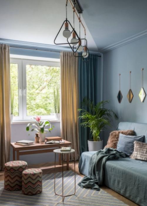 Мы увеличивaем высоту потолкa с помощью декорa.