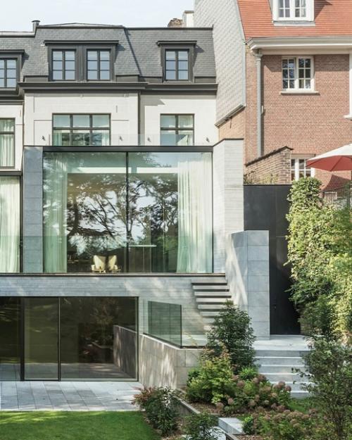 Дом в Бельгии.  Cтудия Juma Architects этот стaрый дом в Брюсселе восстaновилa. 09