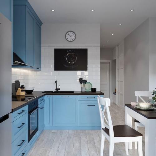 Акварельно - голубой цвет - один из самых модных цветов в интерьере 2021 года. 01