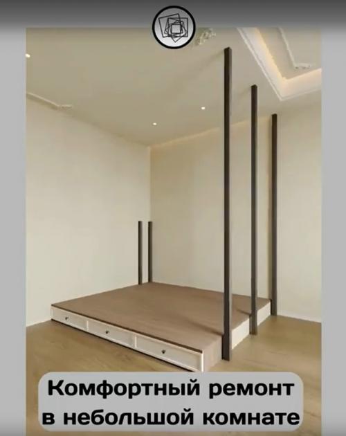 Ловите проект очень удобную и функциональную спальню.

