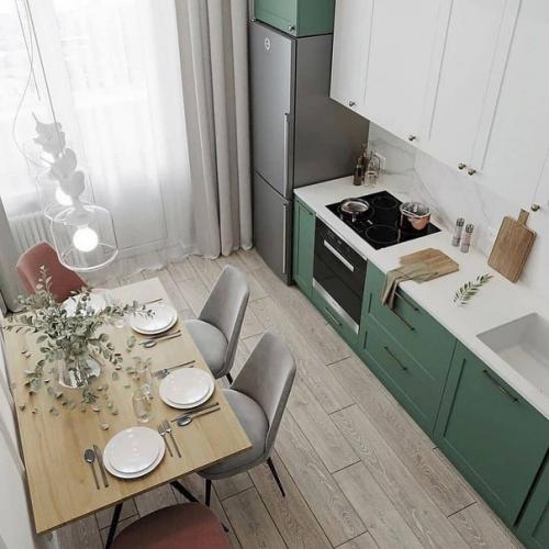 Интерьер квартиры, оформленный в необычном цвете. 03