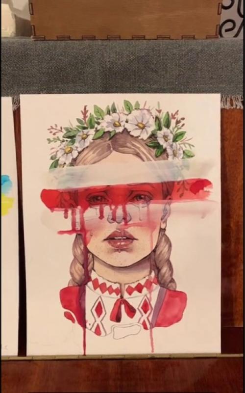 Необычные картины, описывающие нынешние события.