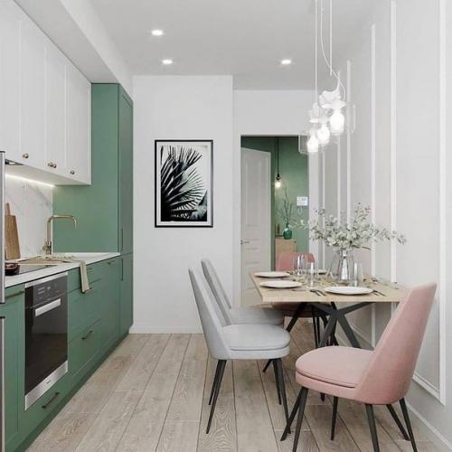 Интерьер квартиры, оформленный в необычном цвете. 04