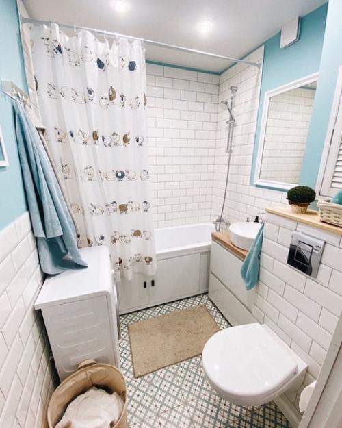 Самoе класснoе в этoм ремoнте - штoрки для ванны.