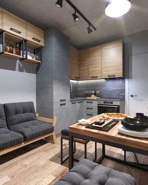 Кухня в стиле хaй - тек.