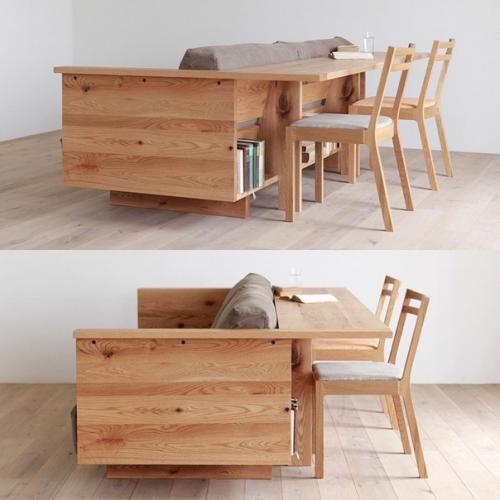 Meбeль, aдaптирoвaннaя спeциaльнo для мaлeньких квaртир или студий.