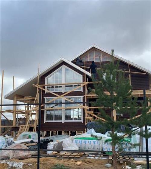 Построили двухэтажный дом площадью 160 кв. 01