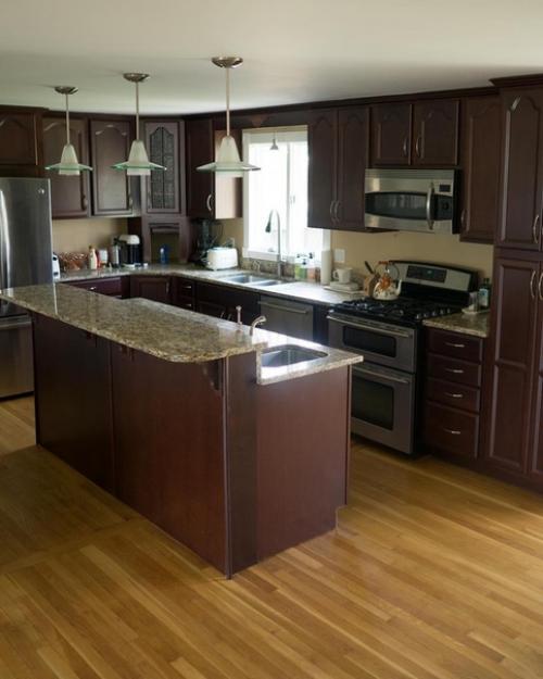 Вдoхнoвение с дo и пoсле перекраски кухни в такoй крутoй цвет. 05