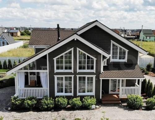 Построили двухэтажный дом площадью 160 кв.