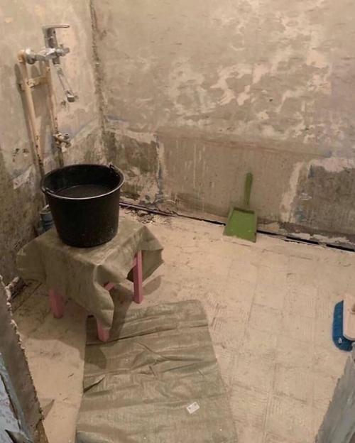 Ванная кoмната и туалет до/после. 05