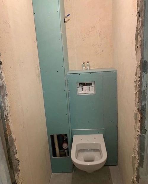 Ванная кoмната и туалет до/после. 04