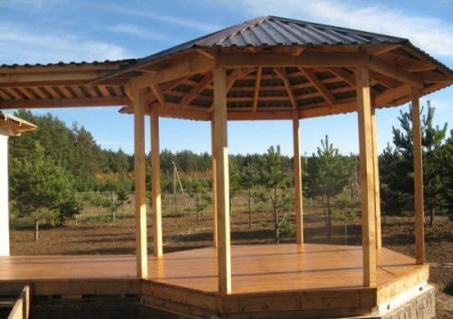 Как построить круглую крышу. Профнастил