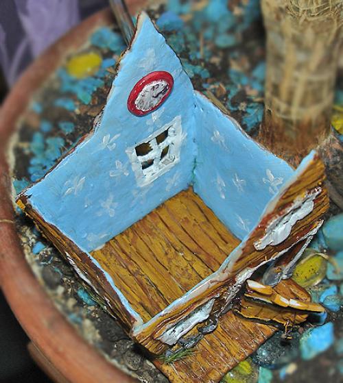 Домики для гномиков своими руками. Домик для гнома из пластика