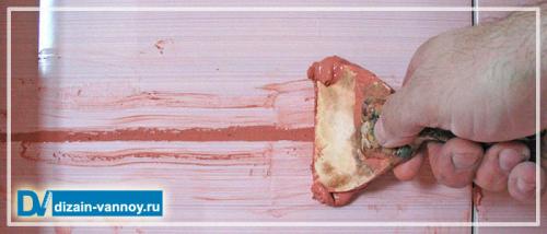 Стык ванны и плитки земсков. Затирки и другие герметизирующие составы