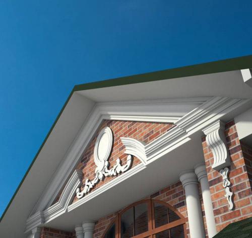 Дома цвета фасадов. ЦВЕТ ФАСАДА ДОМА С ЗЕЛЕНОЙ КРЫШЕЙ