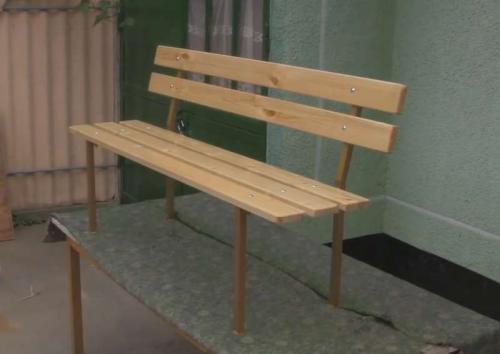 Лавочка с профильной трубы. Описание и размеры 01