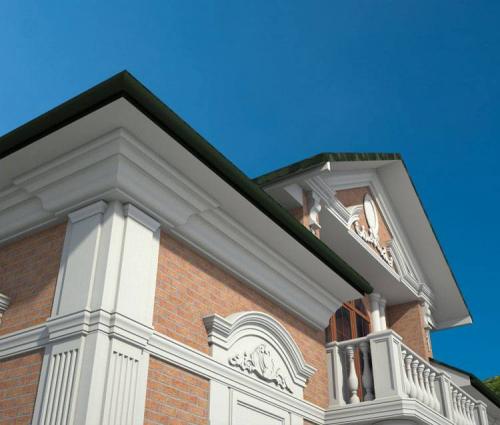 Дома цвета фасадов. ЦВЕТ ФАСАДА ДОМА С ЗЕЛЕНОЙ КРЫШЕЙ