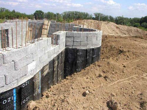 Внутренняя отделка Стен цокольного этажа. Наружные работы