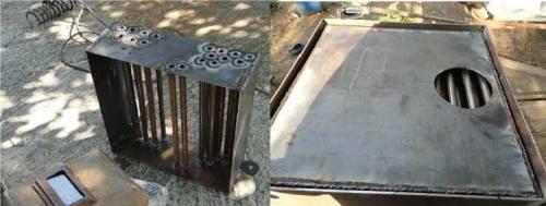 Печь на отработке с водяным контуром. Пиролизный вариант