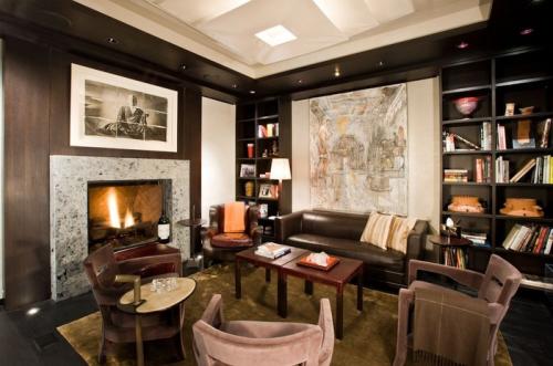 20 темных гостиных в современном стиле 10