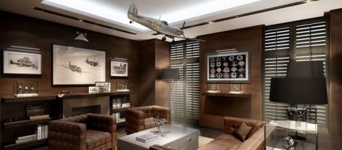 20 темных гостиных в современном стиле 18