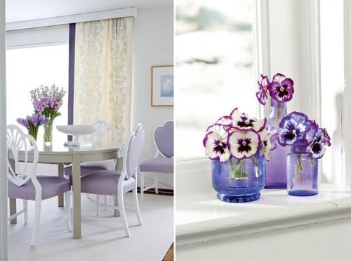 Лиловый с белым: 30 примеров сочетания 02