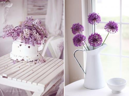 Лиловый с белым: 30 примеров сочетания 14