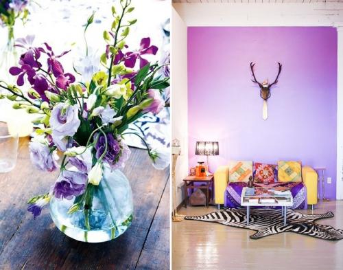 Лиловый с белым: 30 примеров сочетания 20