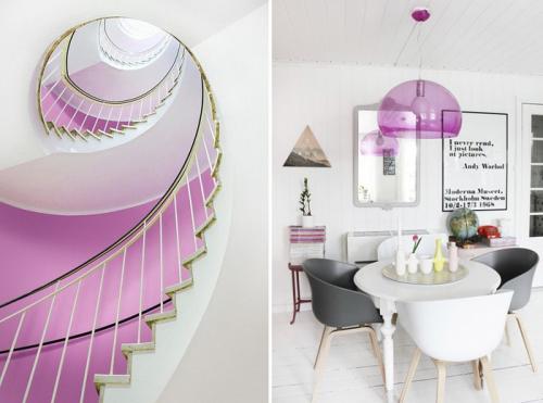 Лиловый с белым: 30 примеров сочетания 04