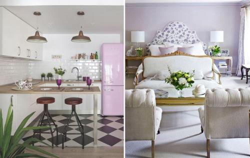 Лиловый с белым: 30 примеров сочетания 18