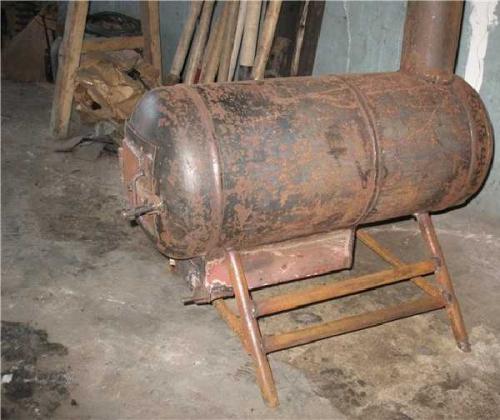 Печь из газового баллона своими руками. Изготовление печи буржуйки из газового (пропанового) баллона своими руками