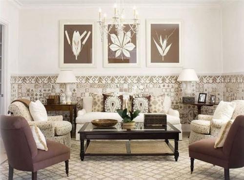 Какой цвет в интерьере сочетается с коричневым. С какими цветами сочетается коричневый в интерьере