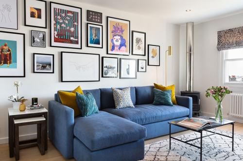 Современная квартира с оливковой спальней 01