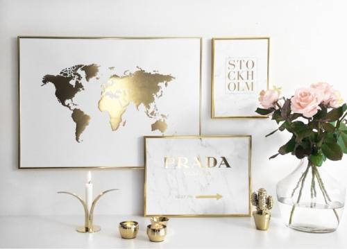 Золотые элементы в декоре 05