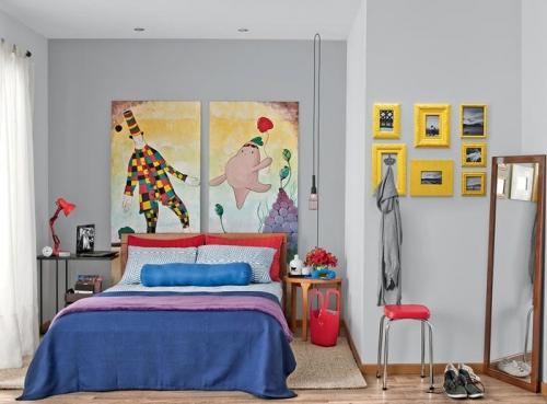 Буйство красок: 20 ярких спален 13