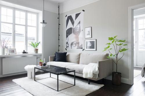 Скандинавская квартира с мягкими интерьерами 01