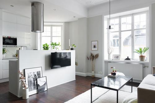 Скандинавская квартира с мягкими интерьерами 04