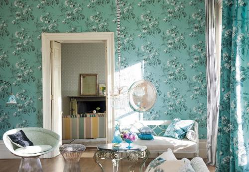 Обои с крупным рисунком. Виды цветочных обоев 01