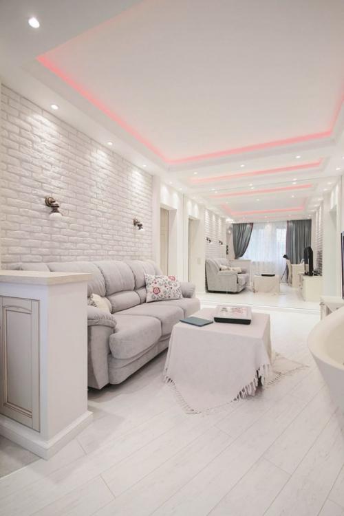 Интерьер 2 комнатной квартиры 45 кв м. Изысканный и очаровательный интерьер двухкомнатной “хрущевки” в 45 кв. м.