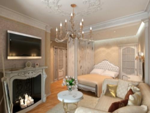 Интерьер комнаты гостиная спальня. Дизайн гостиной, совмещенной со спальней 10